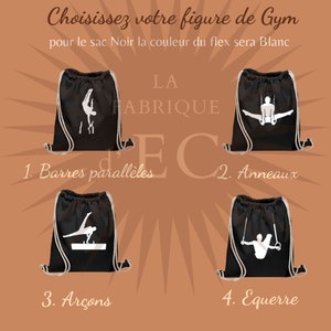 Sac à dos en coton de GYM GAM NOIR image 3