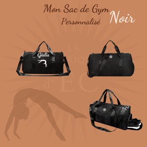 Sac de sport 30L de gymnastique GAF Noir image 1