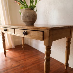 SOLD! Primitive antique 1820's pine table free shipping!