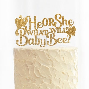 bee baby shower cake topper what will baby bee cake topper bee baby shower decor bee gender reveal bee party decorations cricut cake topper
