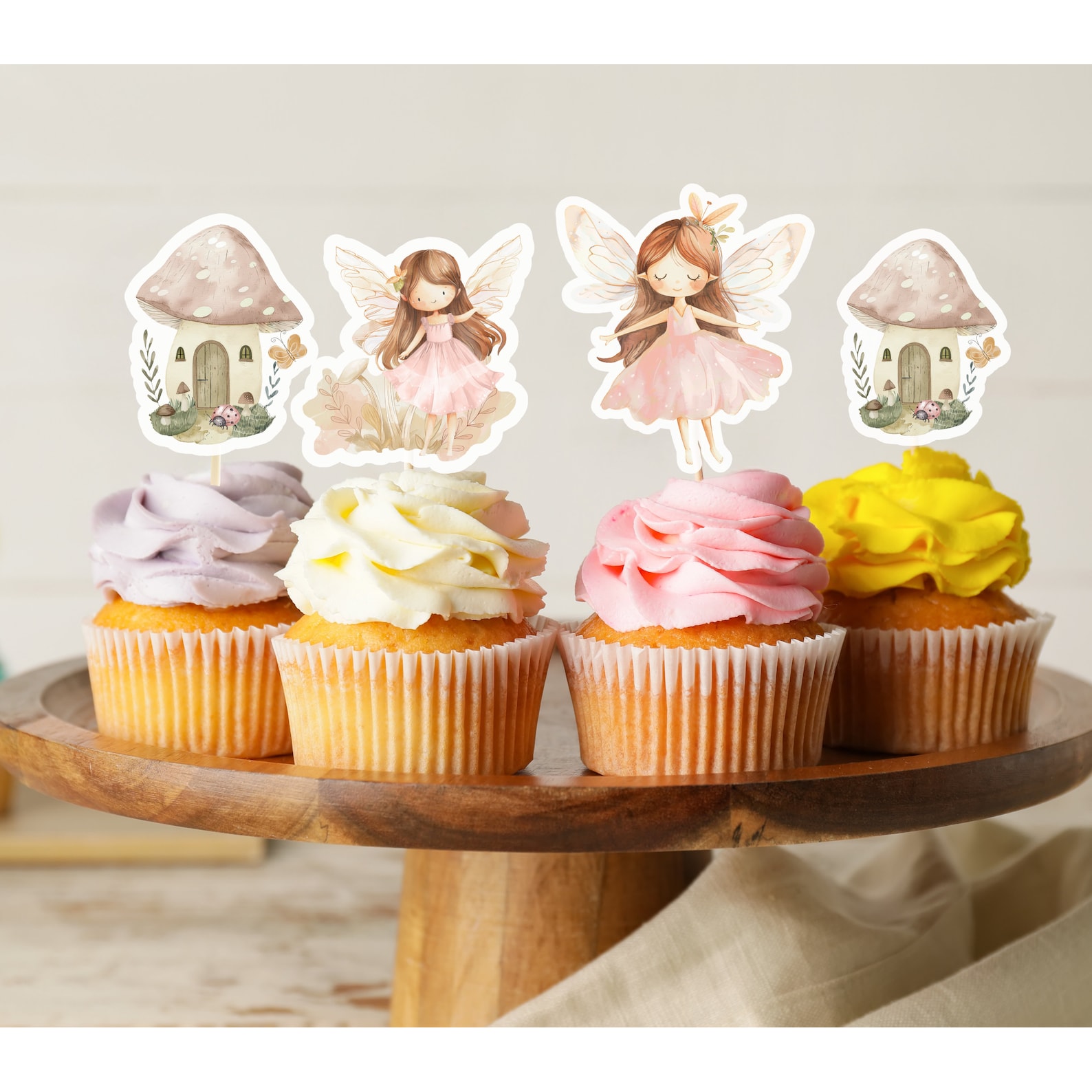 Fairy Cake Topper, Fairy Cake Decorations, Fairy Cupcake Decorations — free download