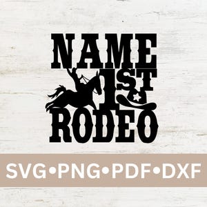 Custom First Rodeo birthday cake topper 1st rodeo birthday cowboy birthday cake decor first rodeo caketopper cut file cowboy first birthday