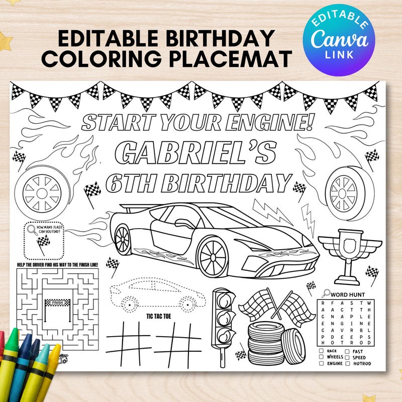 Coloring Pages Hotwheel Etsy