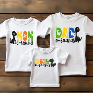 aniversário de dinossauro SVG, 1º aniversário SVG, aniversariante SVG, aniversário de dinossauro, camisa combinando família SVG, camisa combinando aniversário, dino svg