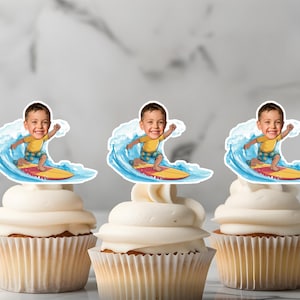 Benutzerdefinierte Gesicht Cupcake Topper Zauberer Cupcake Topper personalisierte Cupcake Topper Gesicht auf Stock Cupcake Topper Zauberer Party Dekor Zauberer Geburtstag