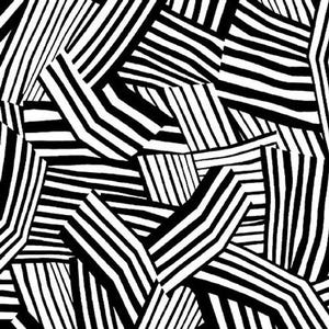 118&quot; Wide Quilt Backing Fabric | Black & White Geo Print