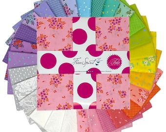 True Colors Tula Pink Charm Pack | 10 Inch Precut Fabric Squares