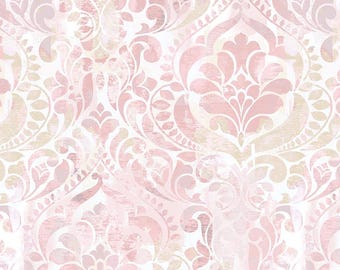 118" Wide Quilt Backing Fabric | Blush | You Damask!