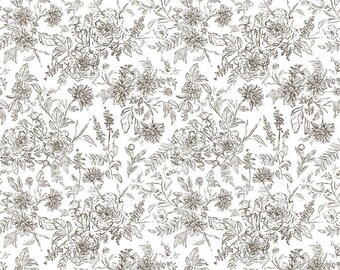 Wide Backs 108 Inch | Graceful Blossoms | Dear Stella | Quilt Backs | Weft on a Whim Quiltworks