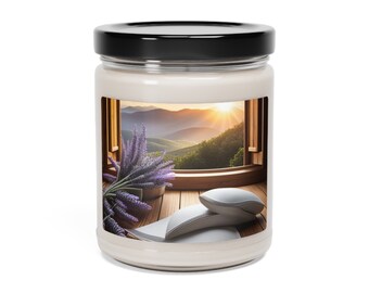 White Sage and Lavender Scented Candle, 9oz