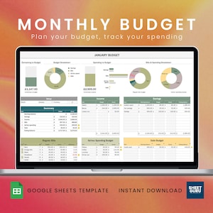 Monthly Budget Google Sheets Template