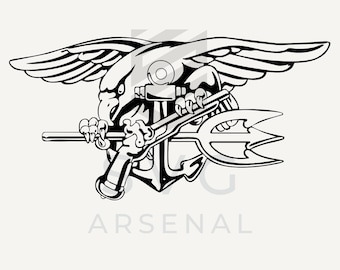 SEAL Trident SVG: Patriotic Eagle Design (Digital Download)
