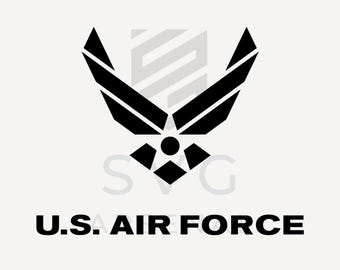 US Air Force logo SVG, Airman, USAF, Aim High (Digital Download)