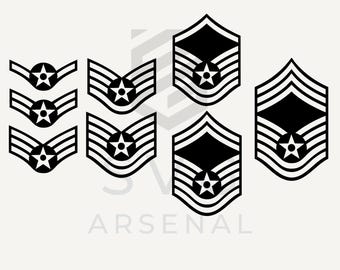 米国空軍階級章シェブロン、USAF ロゴ デジタル ベクター SVG、png