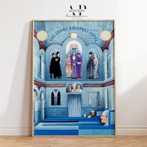 The Grand Budapest Hotel Movie Poster: Wes Anderson Film Art Print