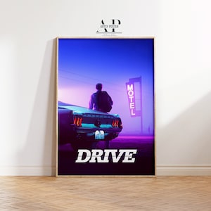 Drive Movie Poster: Ryan Gosling, Neo Noir Art Print