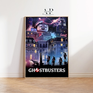 Ghostbusters Poster, Supernatural Comedy Wall Art, Film Print, Gift for Movie Lovers