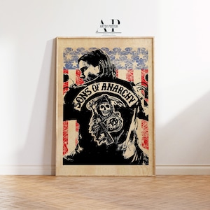 Sons of Anarchy Poster: Motorcycle Club TV Series Wall Art