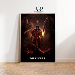 Póster del juego Dark Souls 3, arte mural de videojuegos, decoración del hogar, regalo único para gamers
