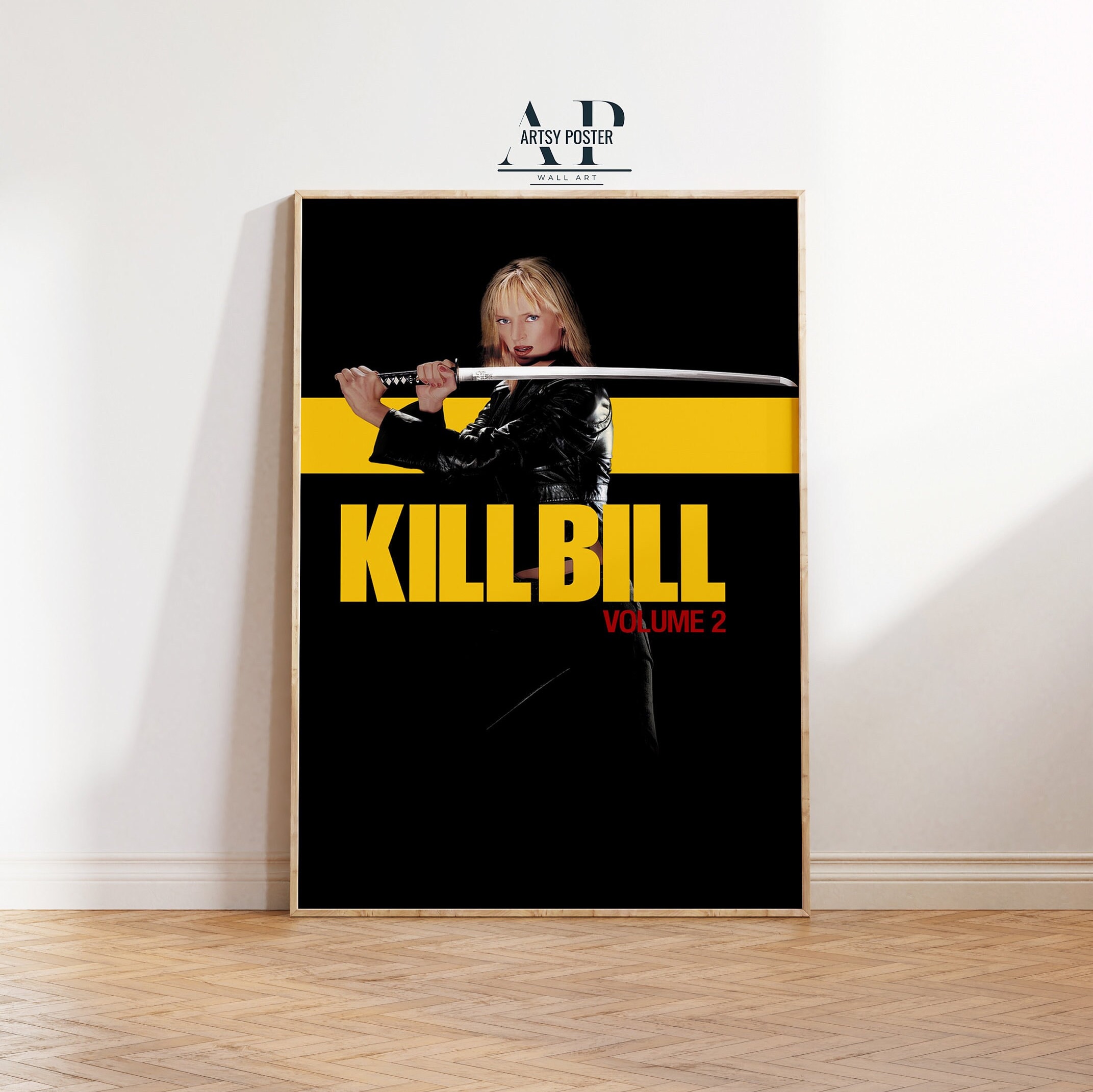 Kill Bill Vol. 2 Poster, Quentin Tarantino Classic, Uma Thurman