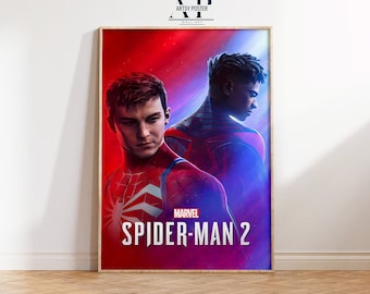 Spider-Man 2 Game Poster: Superhero Fine Art Print
