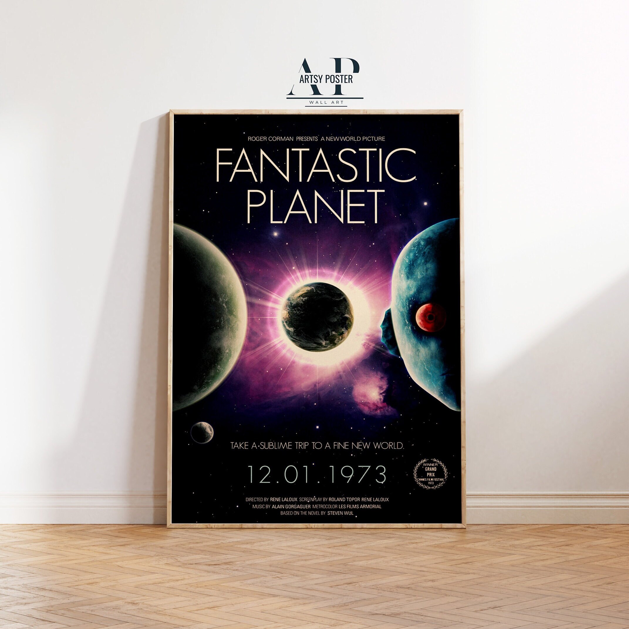 The Fantastic Planet Poster, Classic Sci-fi Animation