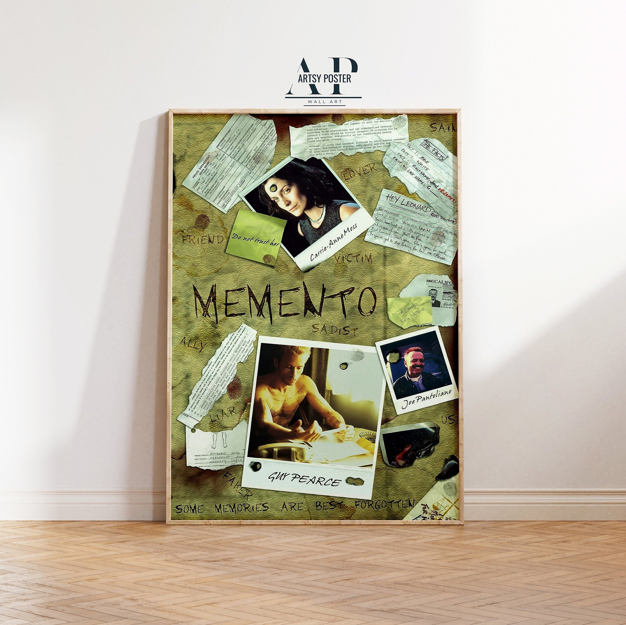 メメント映画ポスター：クリストファー・ノーラン監督作品アート