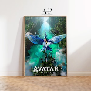 Avatar Movie Poster, The Way of the Water Wall Art, Cinema Room Wall Decor, Fine Art Print, Unique Movie Gift