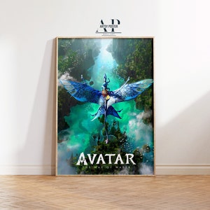 Avatar Movie Poster, The Way of the Water Wall Art, Cinema Room Wall Decor, Fine Art Print, Unique Movie Gift