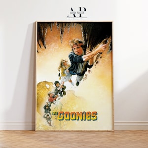 The Goonies Movie Poster - Classic 80s Adventure Film Art Print, Wall Decor, Iconic Kids Movie Wall Art, Gift for Film Lovers