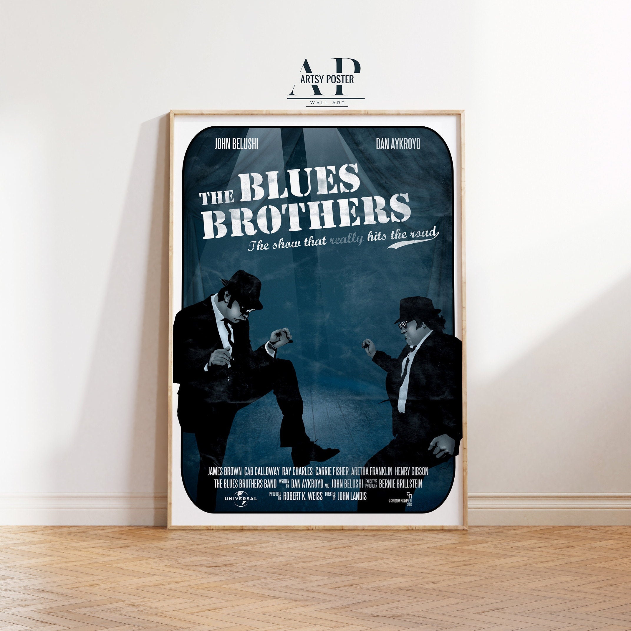 ブルース・ブラザーズ映画ポスター：1980年代のレトロな映画プリント