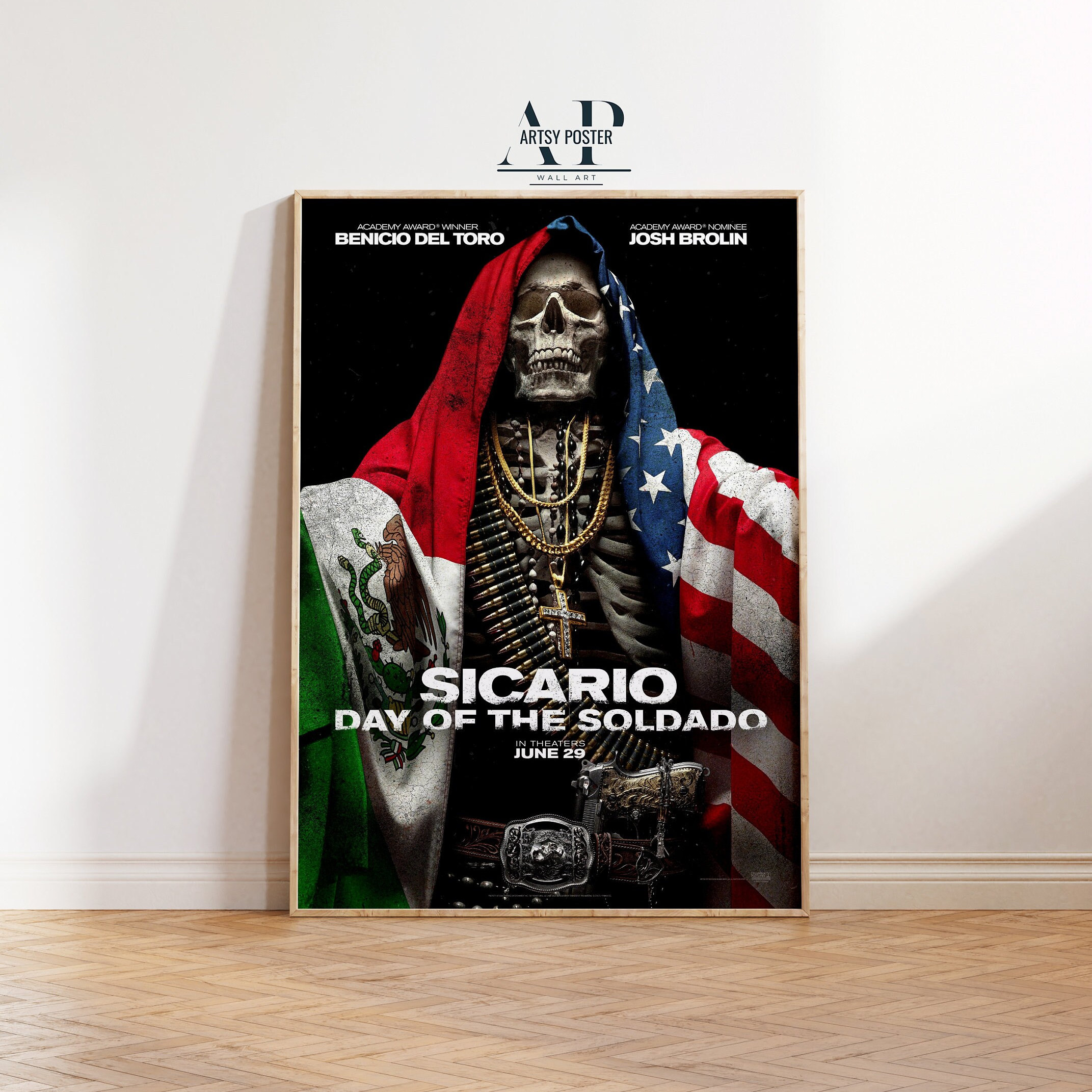 Sicario: Day of the Soldado Movie Poster - Benicio Del Toro Print