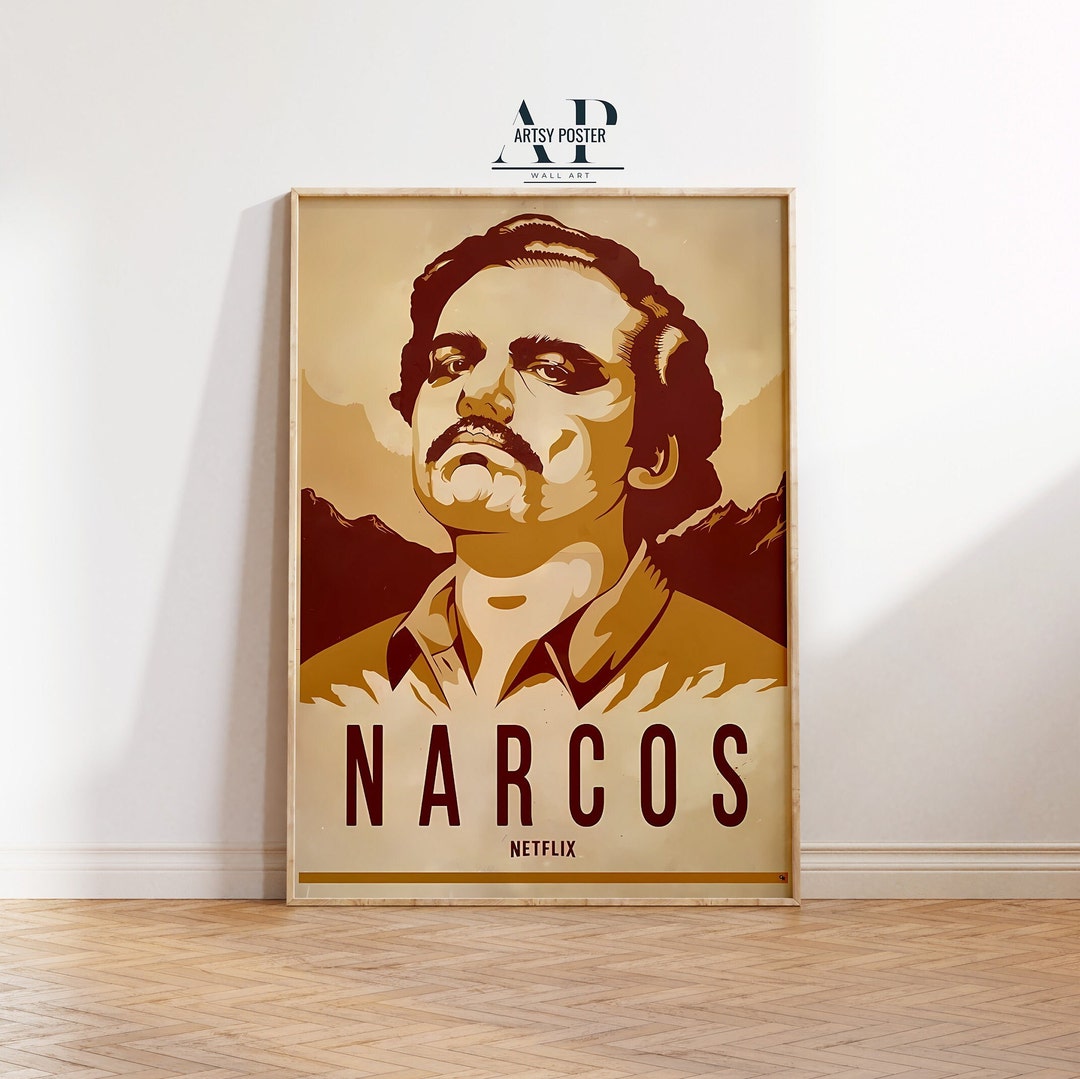 Narcos TV Series Poster: Pablo Escobar Vintage Style Print
