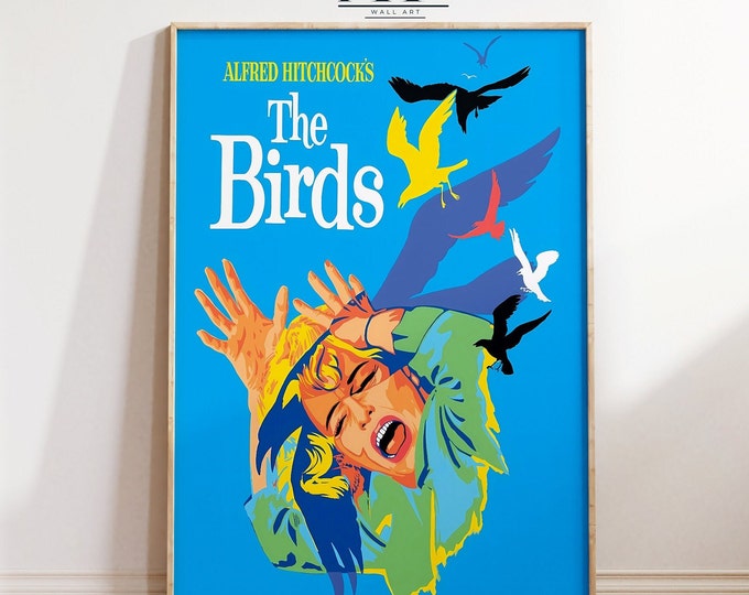 The Birds Movie Poster: Classic Hitchcock Film Print