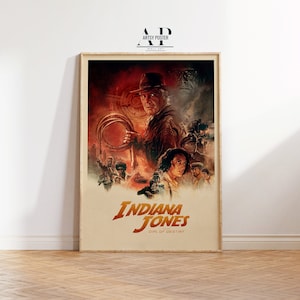 Indiana Jones and the Dial of Destiny Poster, Adventure Movie Print, Fine Art Print, Iconic Explorer Wall Decor, Gift for Movie Fans
