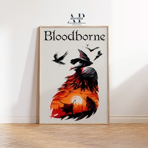 Bloodborne Game Poster: Gothic Horror Art Print
