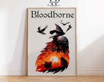 Bloodborne Game Poster: Gothic Horror Art Print