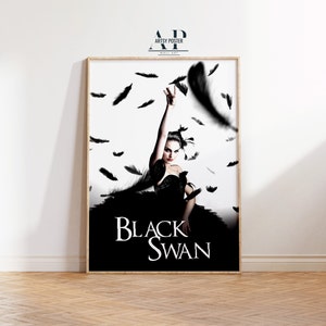Black Swan Movie Poster, Natalie Portman Wall Art, Home Wall Decor, Fine Art Print, Gift for Dancers and Film Lovers