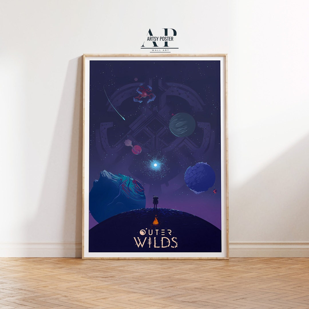 Outer Wilds Game Poster, Space Exploration Wall Art, Sci-fi Room ...