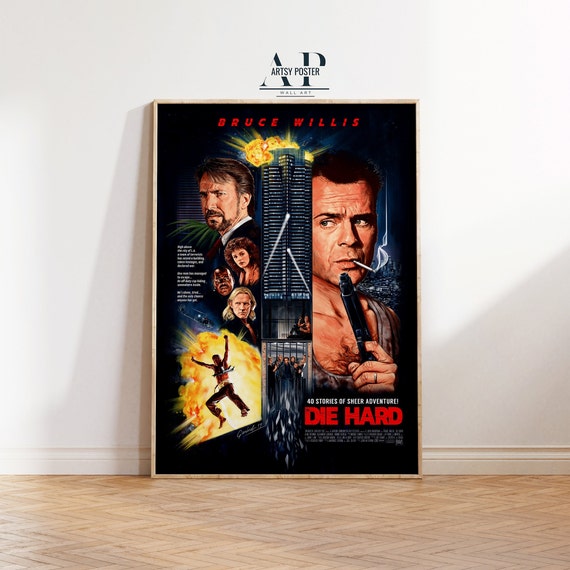 ダイ・ハード映画ポスター：ブルース・ウィルス80年代アクション映画