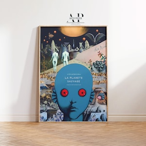 Poster La planète fantastique, La Planète sauvage, art mural film vintage, décoration science-fiction, impression d'art, cadeau pour les amateurs de cinéma