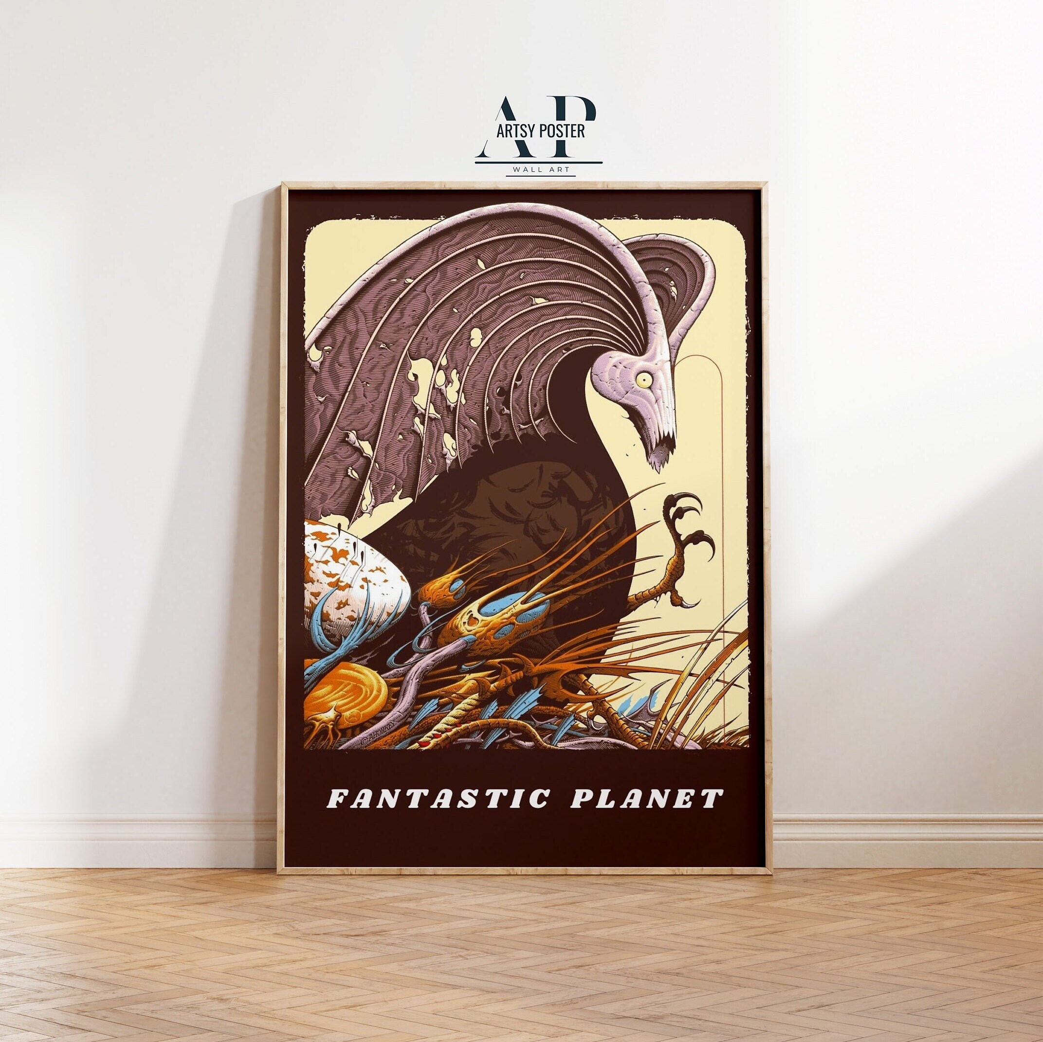 The Fantastic Planet Poster, Classic Sci-fi Animation