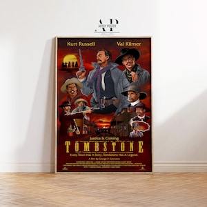 Tombstone Movie Poster: Classic Western Film Art Print