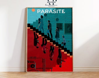 Parasite Movie Poster, Song Kang-Ho Wall Art, Korean Cinema Wall Decor, Film Art Print, Gift for Movie Lovers