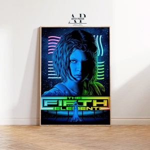 The Fifth Element Poster: Classic Sci-Fi Movie Art Print
