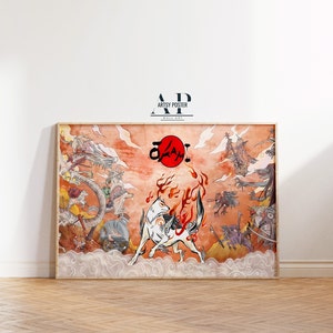 Okami Art Poster: Japanese Mythology, Video Game Artwork