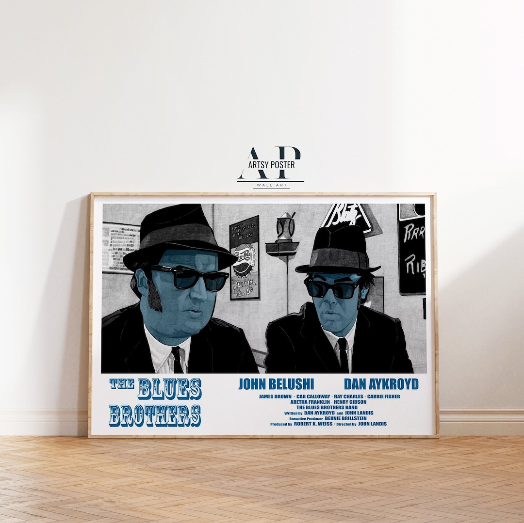 The Blues Brothers Movie Poster: Retro 1980s Film Print