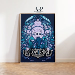 Hollow Knight Game Poster, Hollownest Wall Art, Fine Art Print, Indie Game Fan Art, Home Wall Decor, Unique Gamer Gift Idea
