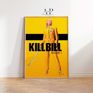 Kill Bill Vol. 1 Movie Poster, Quentin Tarantino Film Art Print, Iconic Cinema Wall Art, Gift for Action Movie Fans