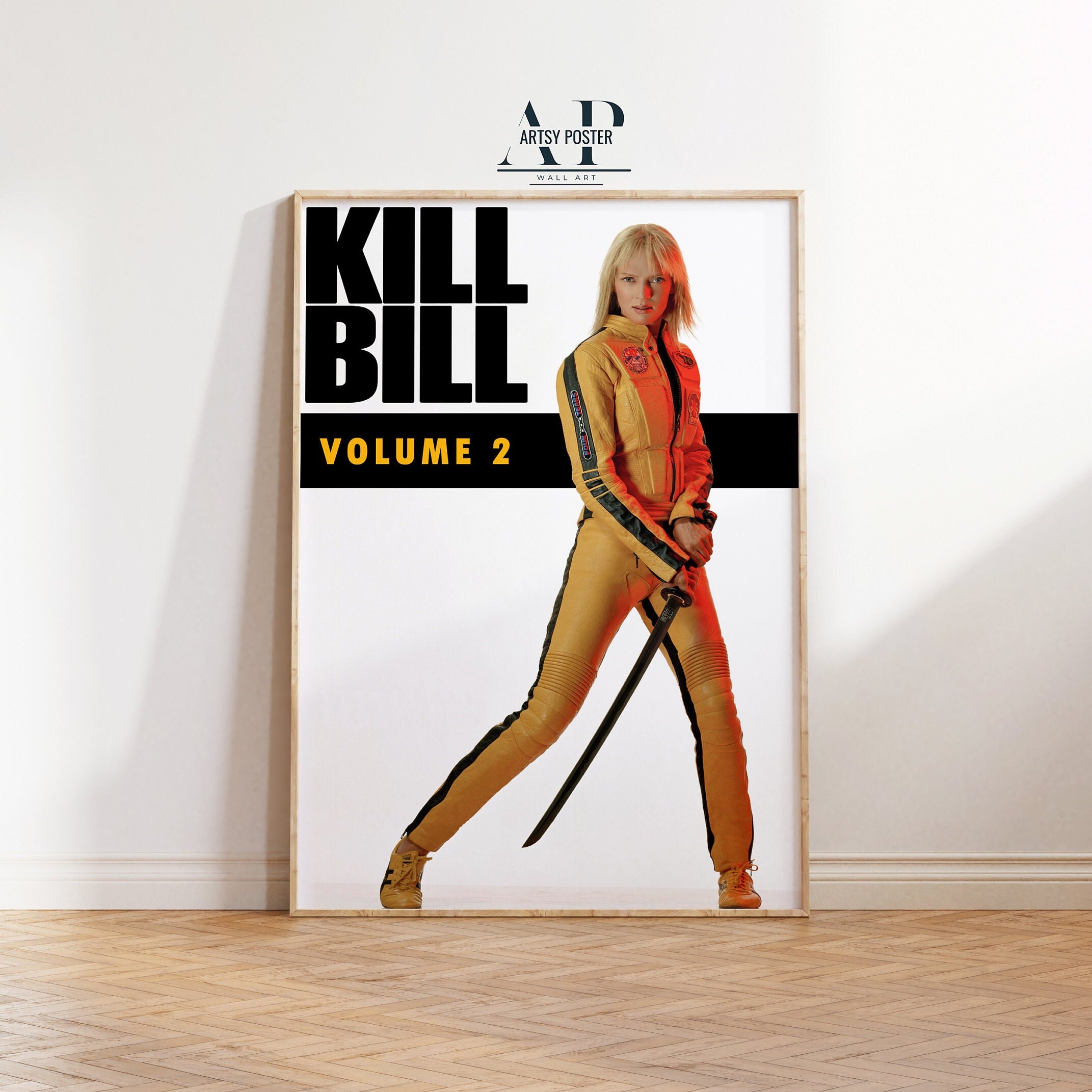Kill Bill Vol. 2 Poster, Quentin Tarantino Classic, Uma Thurman